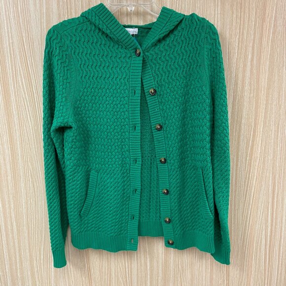 Charter Club green cardigan size medium NEW - Picture 1 of 5